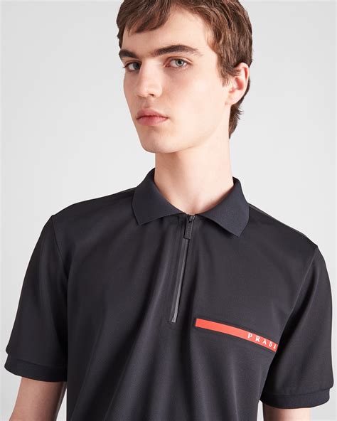 prada polo shirt pique men|prada polo shirt sale.